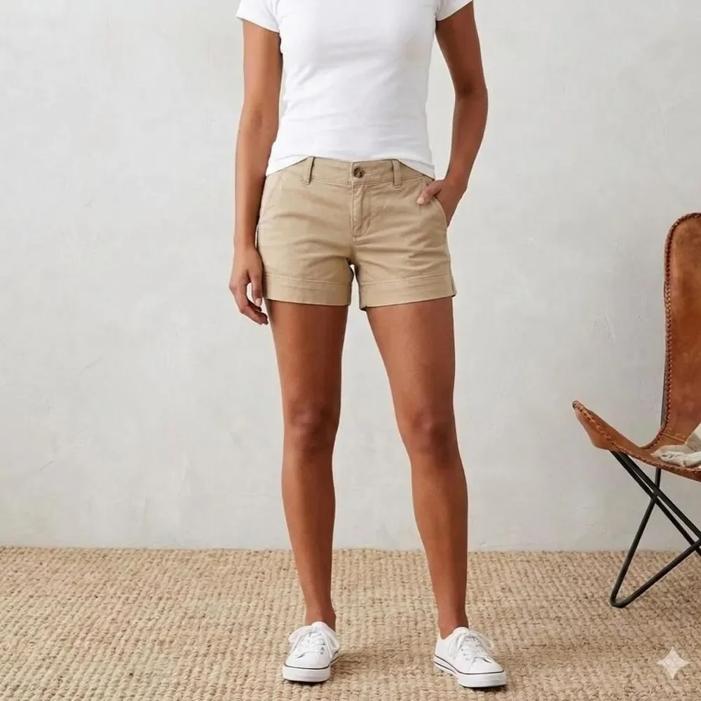 American-eagle Women's Tan and Cream Shorts